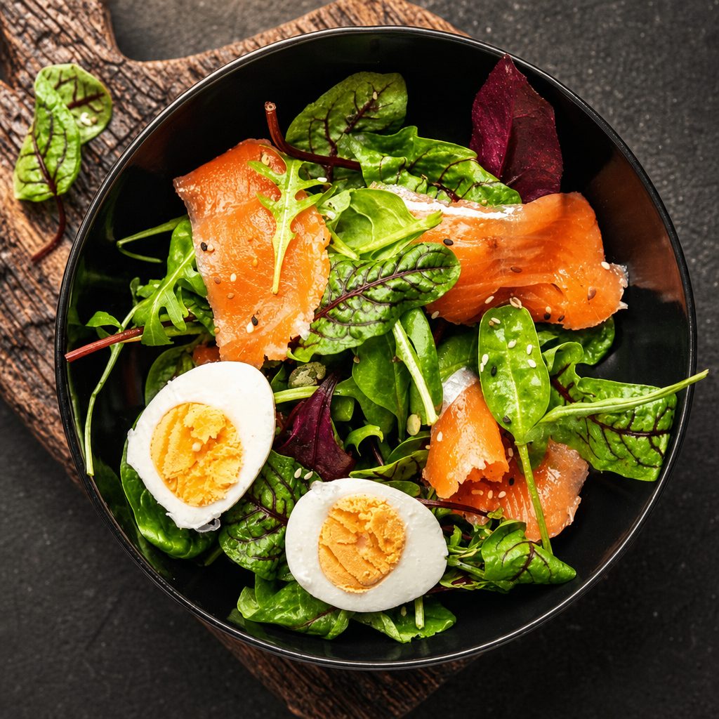 Sweet Chile Salmon Salad.