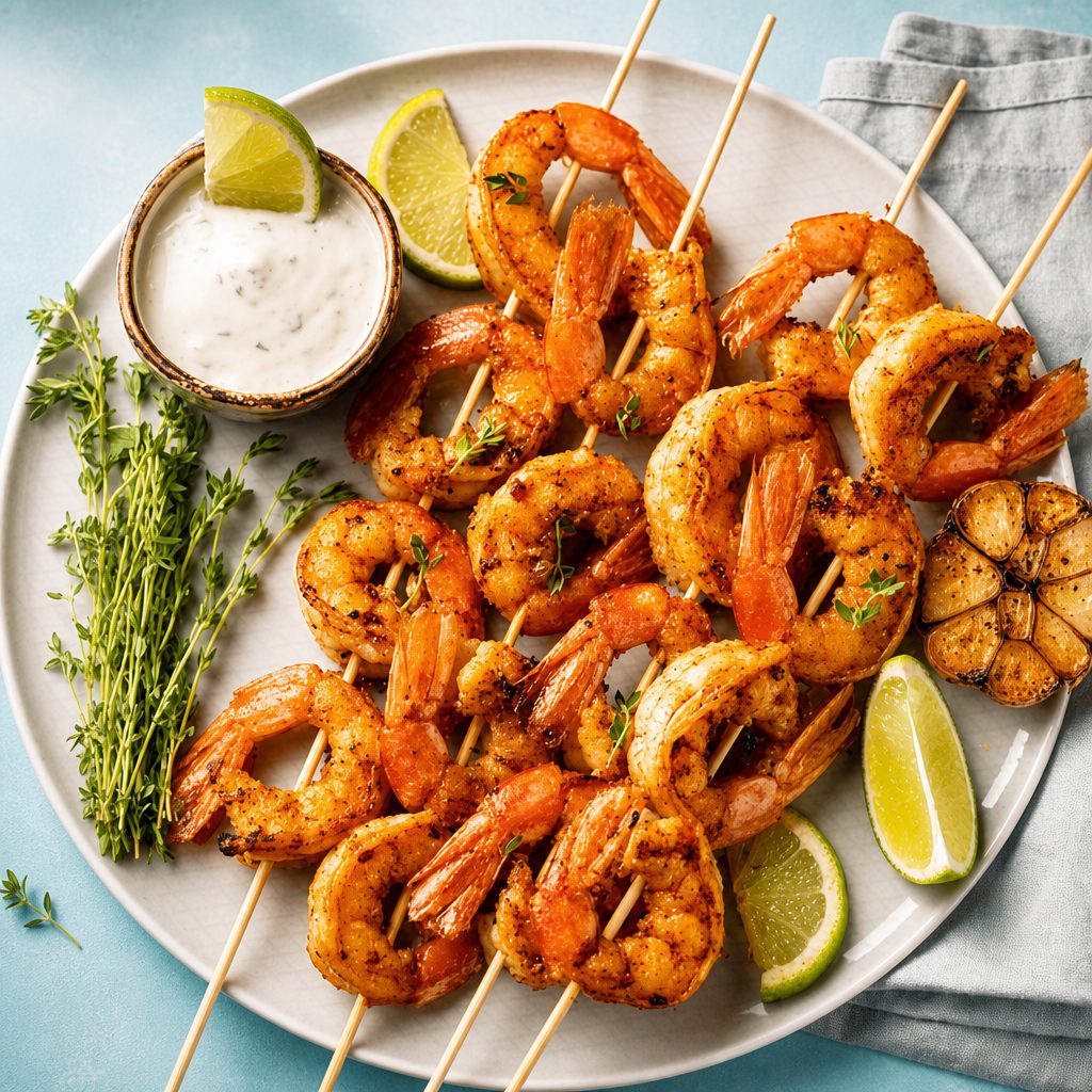 Louisiana Garlic Shrimp.