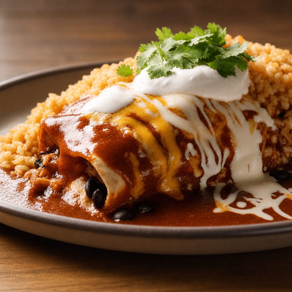 Seafood Enchiladas.