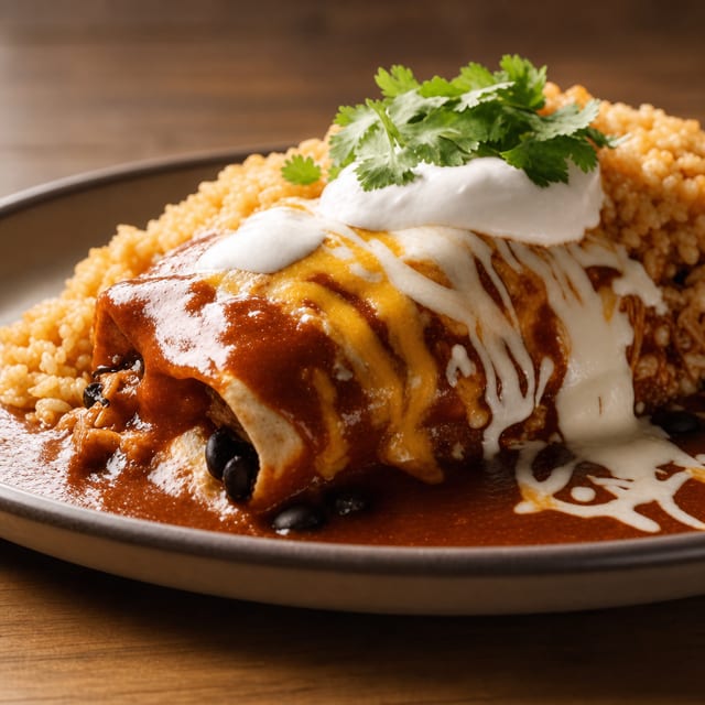Seafood Enchiladas.